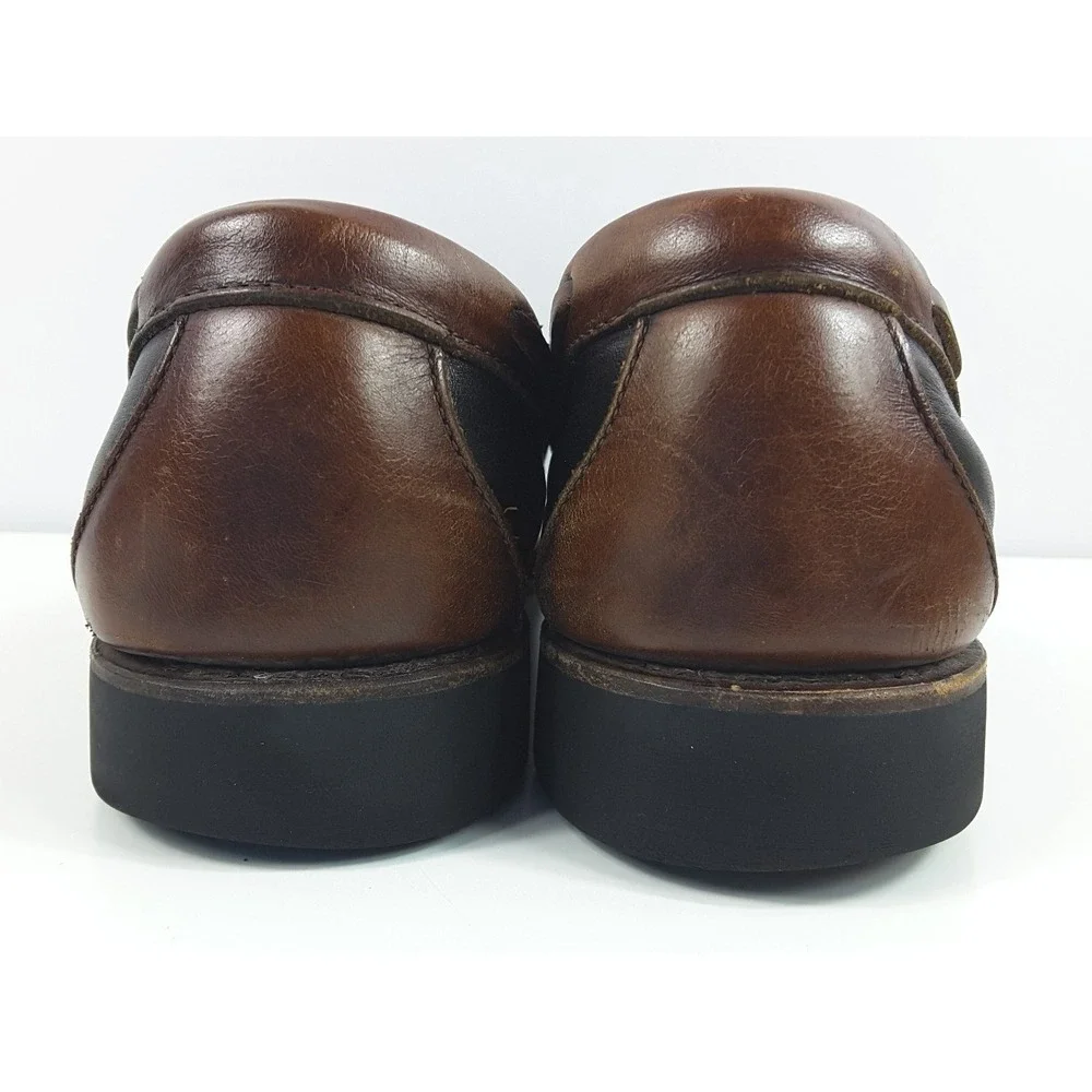 Allen Edmonds Men's Nantucket Brown Leather Tassel Kiltie Boat Shoes Size 11 B